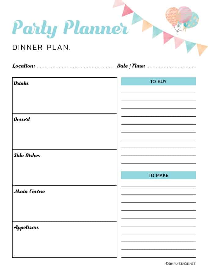 9 Free Party Planning Printables to Keep You Organized - This handy Party Planning Kit includes everything you need to plan the best party ever. Save your sanity and PLAN ahead!