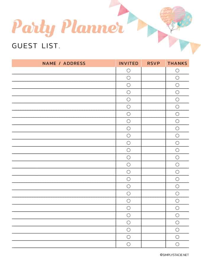 Wedding Planning Printables: Free Templates To Keep You Organized