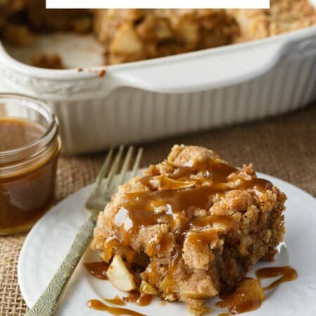 Apple Cake with Butterscotch Sauce