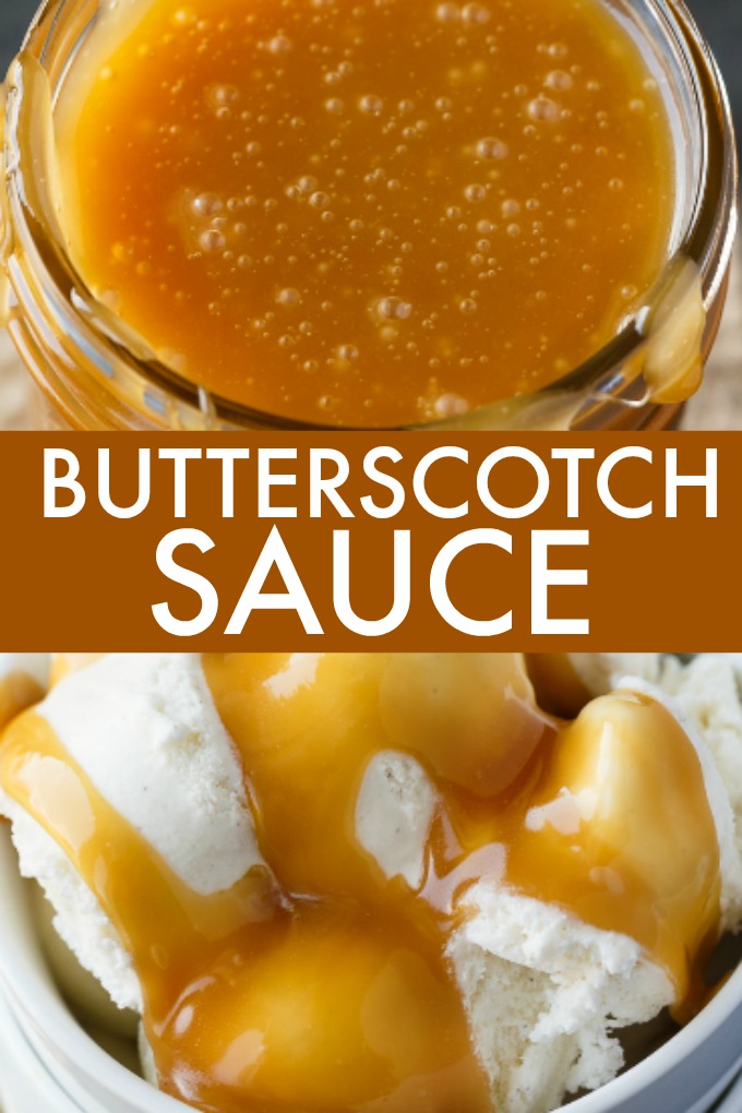 Butterscotch Sauce - Make your own sundae topping or sweet dipping sauce! You'll remember this rich and buttery flavor long after you've eaten it. This easy homemade sauce tastes amazing on ice cream, cheesecake or bread pudding.