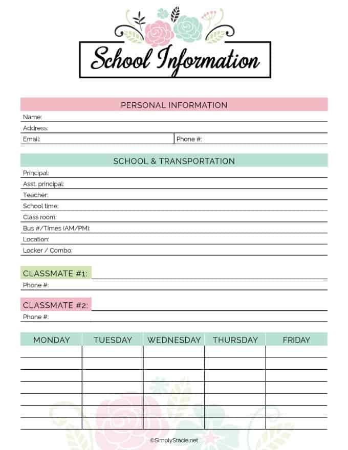 2019 Household Planner - Get organized in 2019 with free printables! This household planner has everything you need to get started.