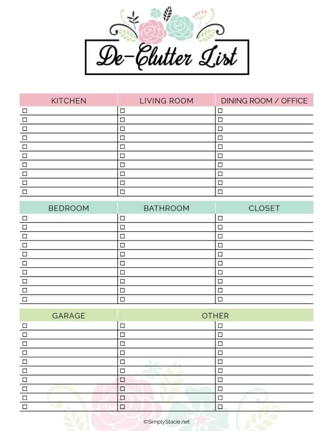 2019 Household Planner Free Printable - Simply Stacie