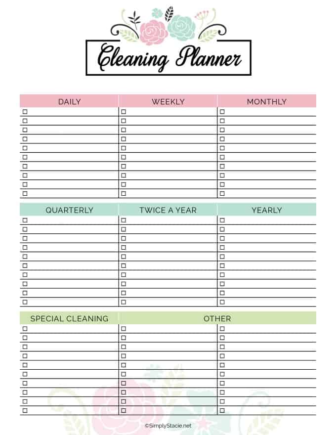 2019 Household Planner - Get organized in 2019 with free printables! This household planner has everything you need to get started.