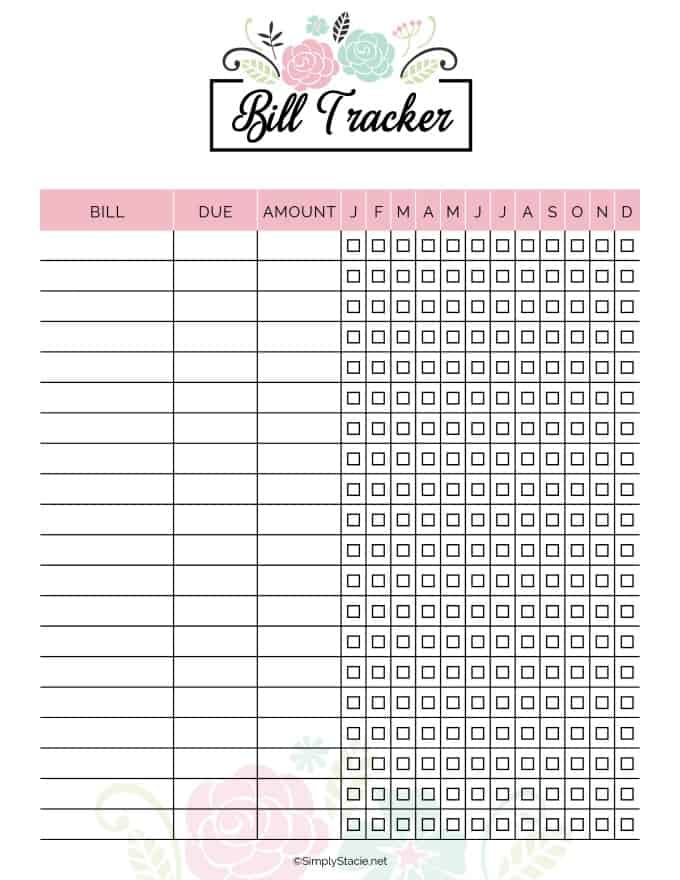 2020 Household Planner Free Printable - Simply Stacie