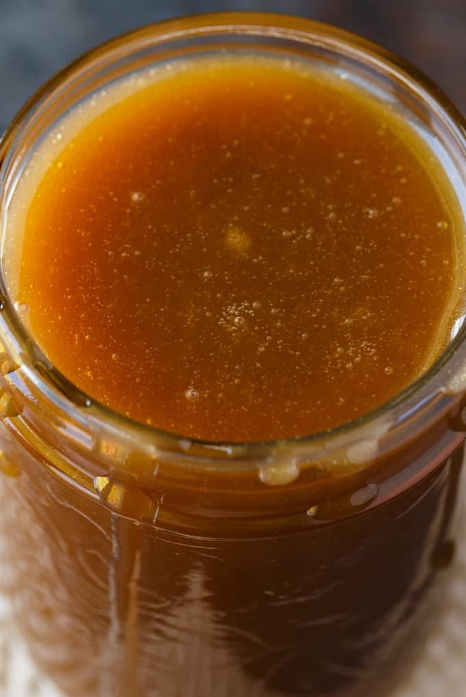 Caramel Sauce - Silky, smooth and sweet! This decadent sauce is perfect over ice cream or cake.