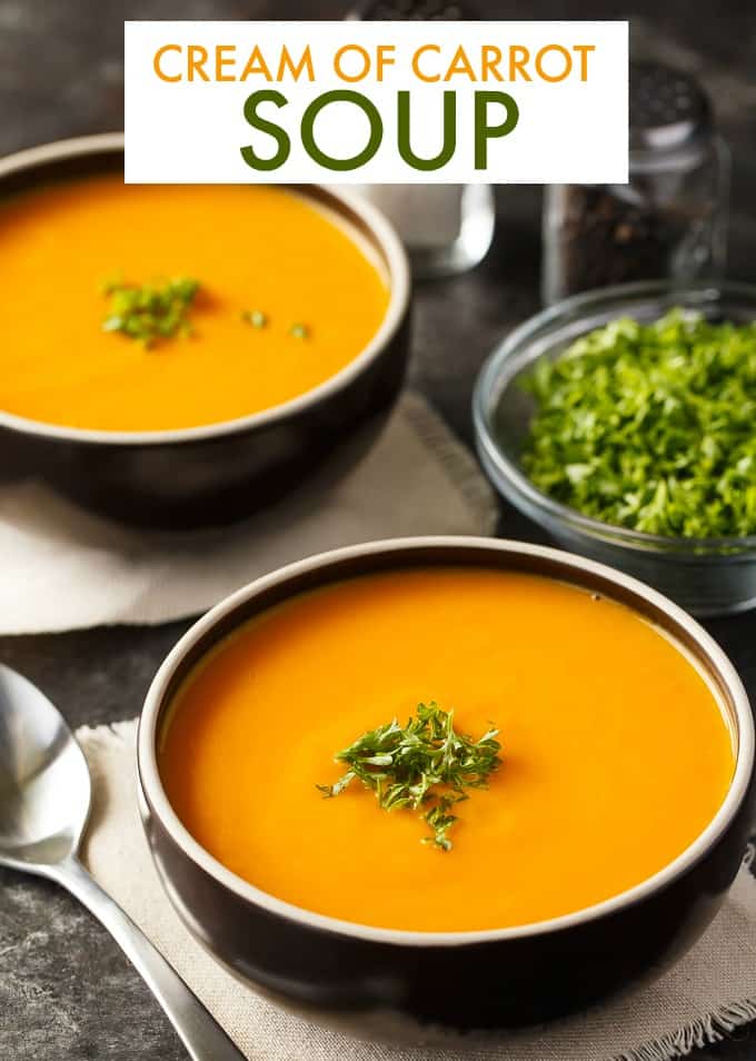 Cream of Carrot Soup Simply Stacie