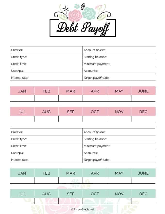 2019 Financial Planner Free Printable - Get organized in 2019 with this FREE 2019 Financial Planner printable! It has worksheets for a monthly budget, daily spending, debt payoff and more.