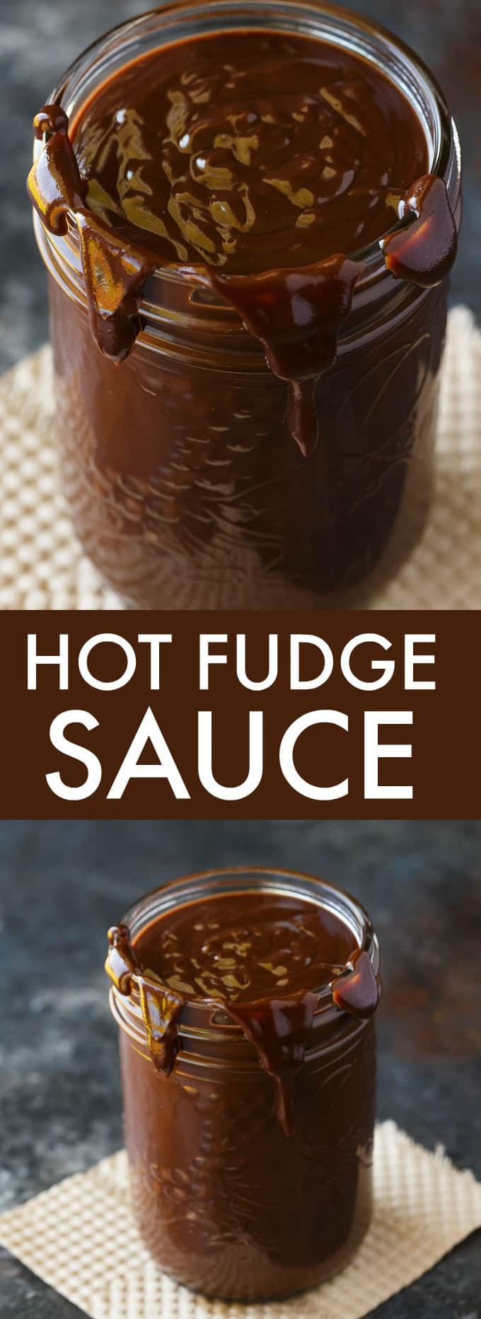 Hot Fudge Sauce - So thick and decadent! This delicious sauce is wonderful over ice cream for the ultimate sundae.