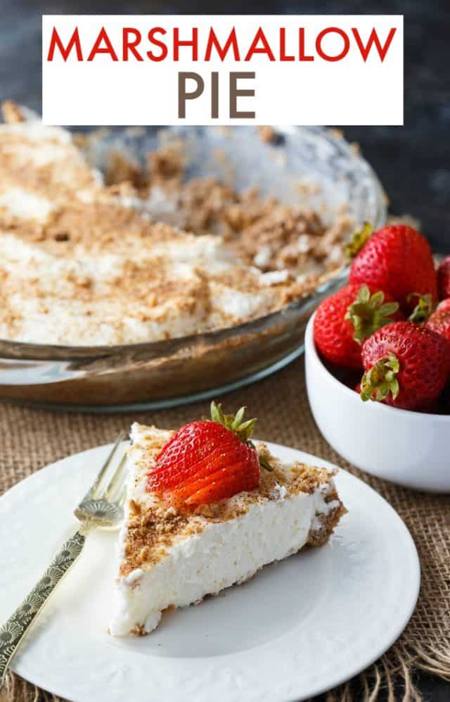 Easy Marshmallow Pie Recipe {NoBake Dessert} Simply Stacie