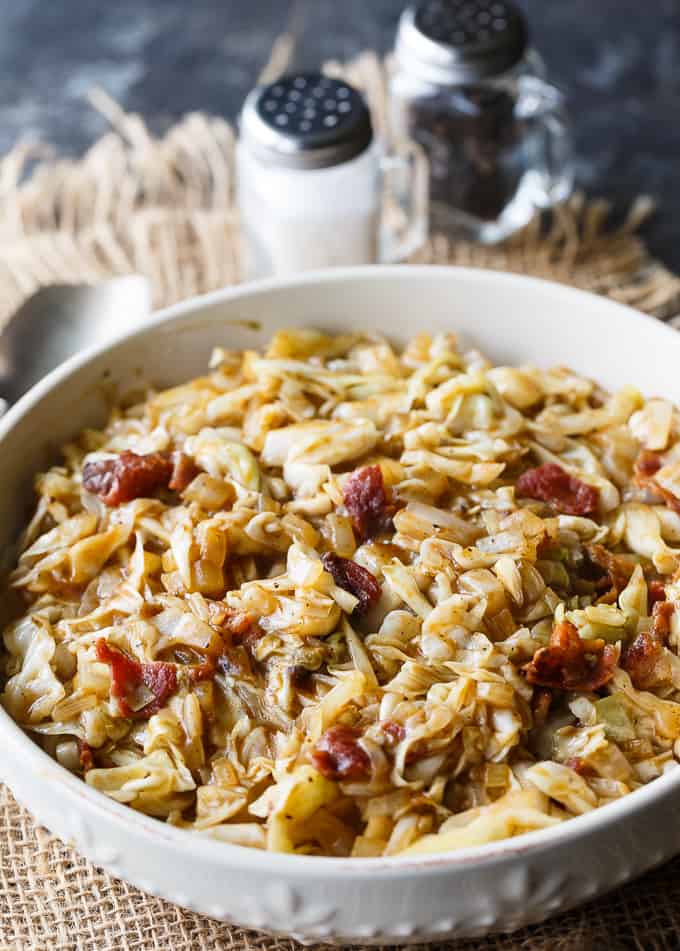 Sweet and Sour Cabbage - Everything is better with bacon! This simple cabbage side dish recipe goes great with any meal and is the perfect blend of sweet and sour.