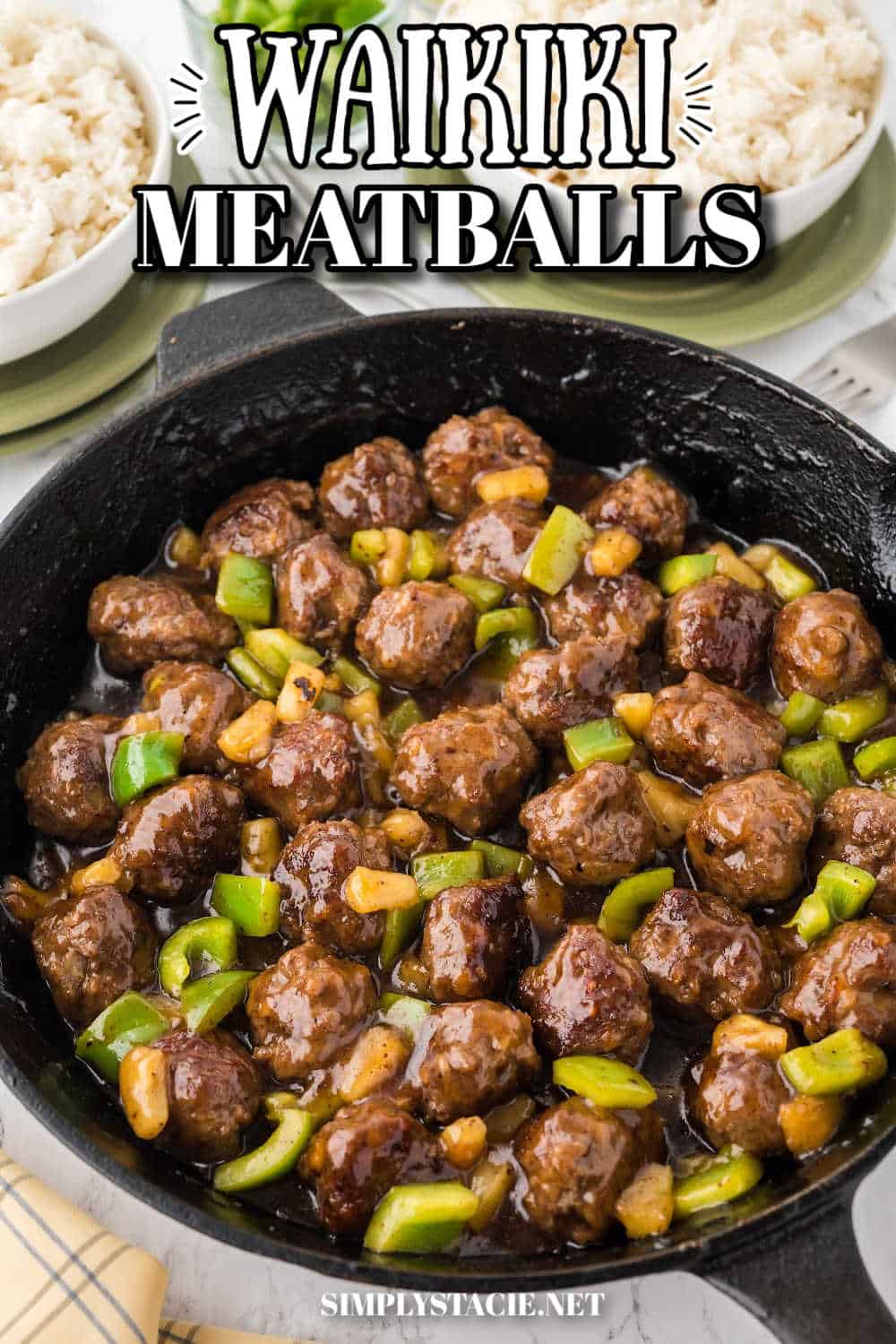 Waikiki Meatballs {Easy Dinner Recipe} Simply Stacie