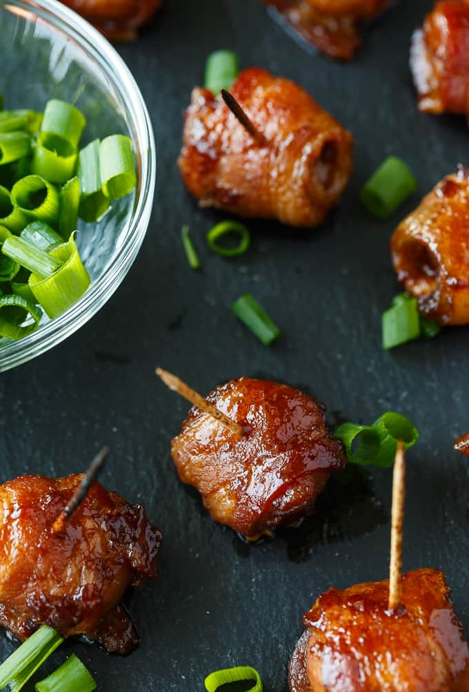 Bacon Wrapped Water Chestnuts - Simply Stacie