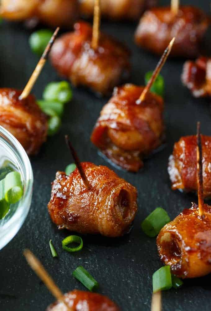 Bacon Wrapped Water Chestnuts - Simply Stacie