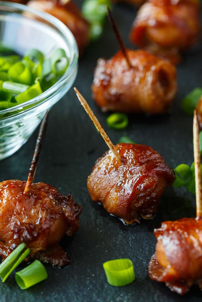 Bacon Wrapped Water Chestnuts - Simply Stacie