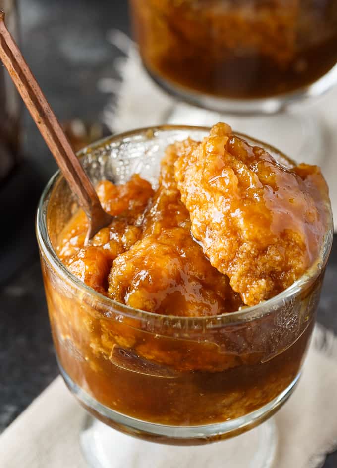 Half-Hour Pudding - An easy vintage dessert recipe just like Grandma used to make. The sweet bread pudding bakes in a rich caramel sauce for 30 minutes.