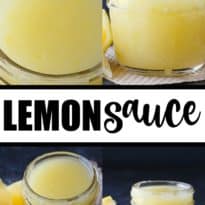 Lemon Sauce - Tangy and sweet! Serve over ice cream, cake, bread pudding or pancakes.