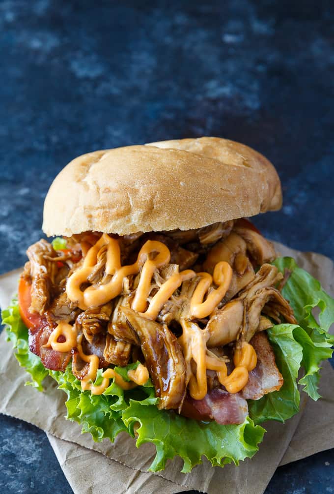 Hoisin Chicken BLT Sandwich - The perfect blend of sweet and spicy! This delicious sandwich recipe is one you'll make again and again.