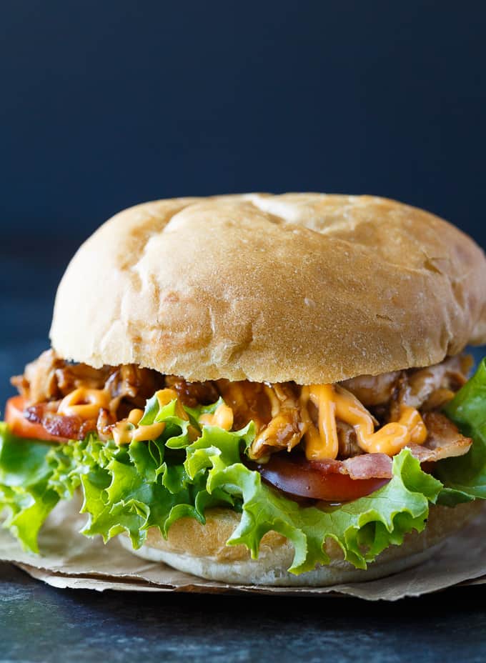 Hoisin Chicken BLT Sandwich - The perfect blend of sweet and spicy! This delicious sandwich recipe is one you'll make again and again.