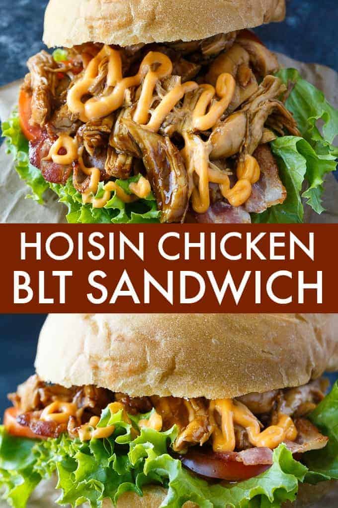 Hoisin Chicken BLT Sandwich - The perfect blend of sweet and spicy! This delicious sandwich recipe is one you'll make again and again.