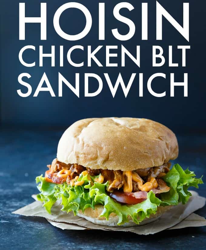 Hoisin Chicken BLT Sandwich - The perfect blend of sweet and spicy! This delicious sandwich recipe is one you'll make again and again.