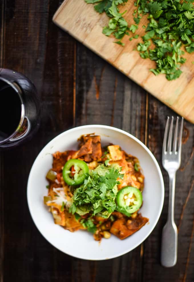 Vegan Mexican Casserole - This is the perfect Meatless Monday meal - all in one dish! The familiar Mexican flavours of cumin, paprika and oregano will make this dish appealing to even the biggest meat lover.