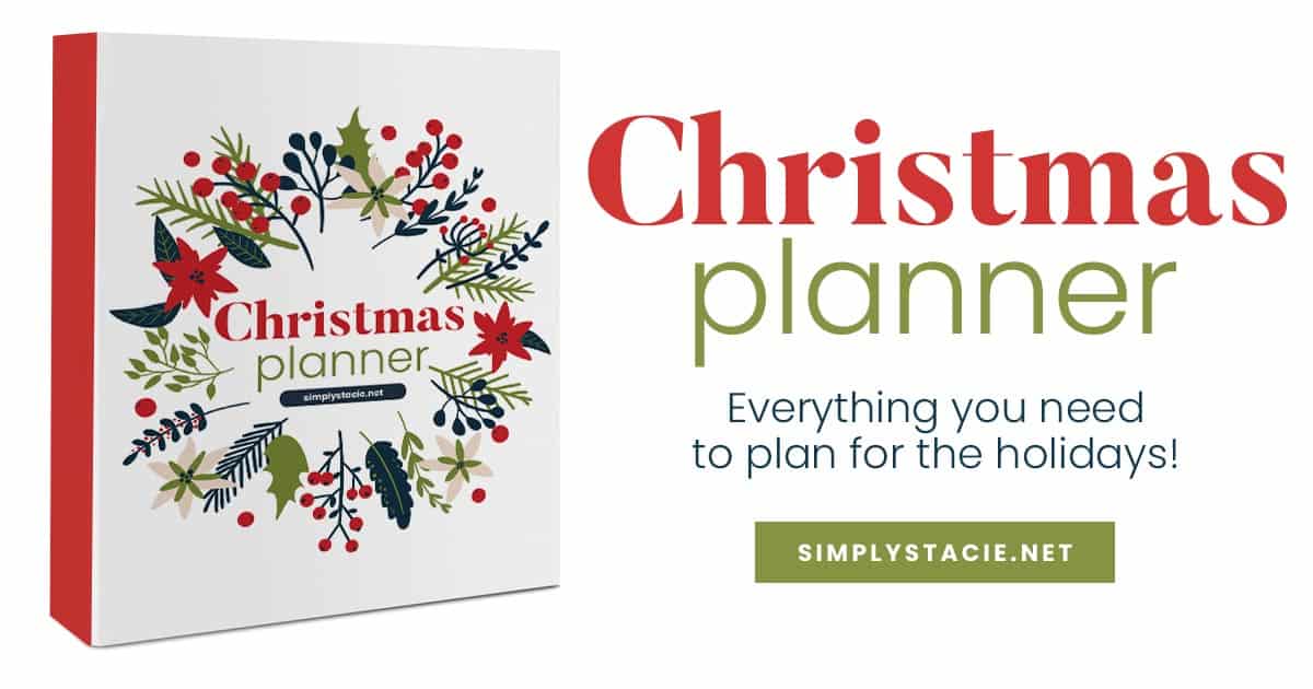 Christmas planner image.