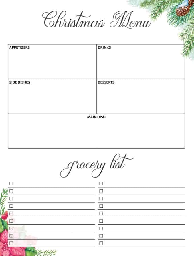 Christmas Planner Free Printable - Take the stress out of the holidays with this Christmas Planner free printable. It's exactly what you need to get organized so you can enjoy all the festivities.