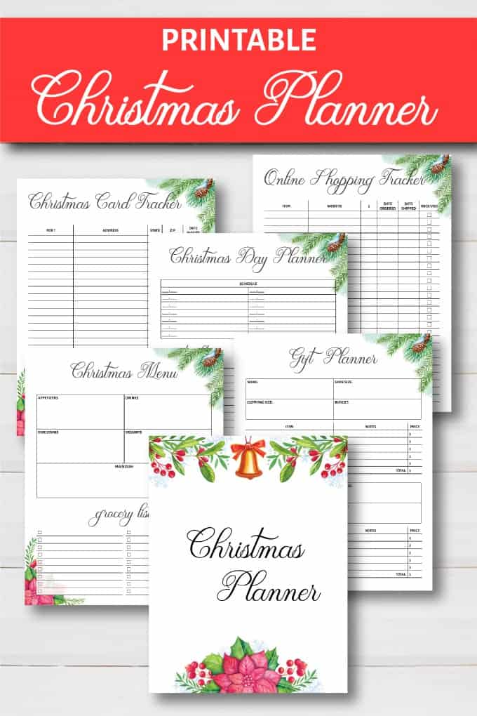 Christmas Planner Free Printable - Take the stress out of the holidays with this Christmas Planner free printable. It's exactly what you need to get organized so you can enjoy all the festivities.