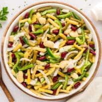 The recipe in a bowl.