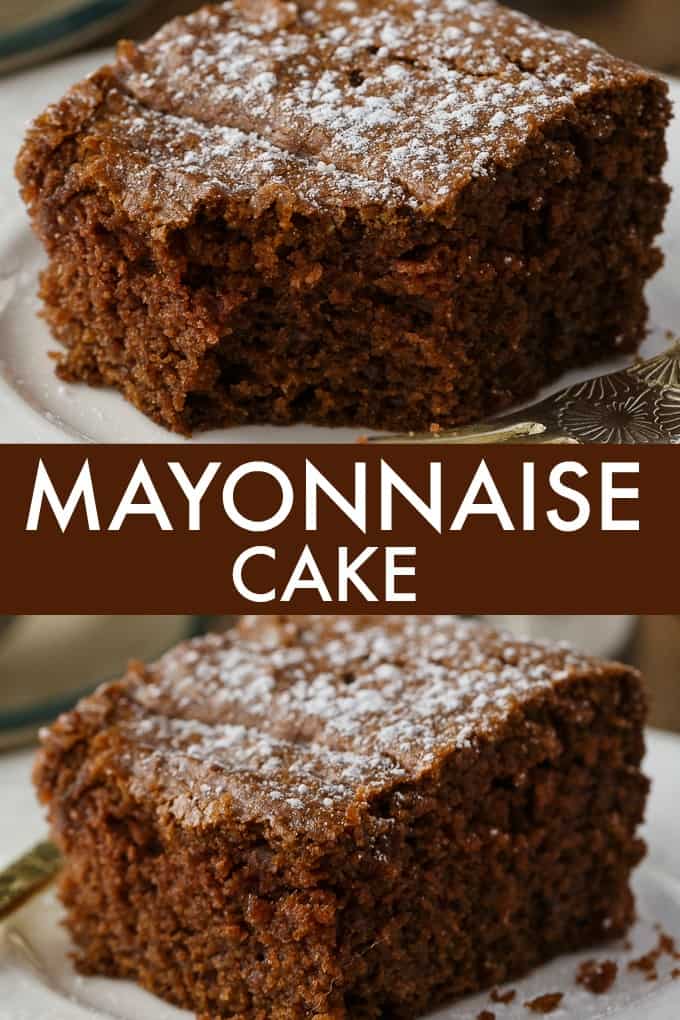 Mayonnaise Cake - Super moist and delicious. Use mayonnaise instead of eggs in this yummy chocolate cake recipe.