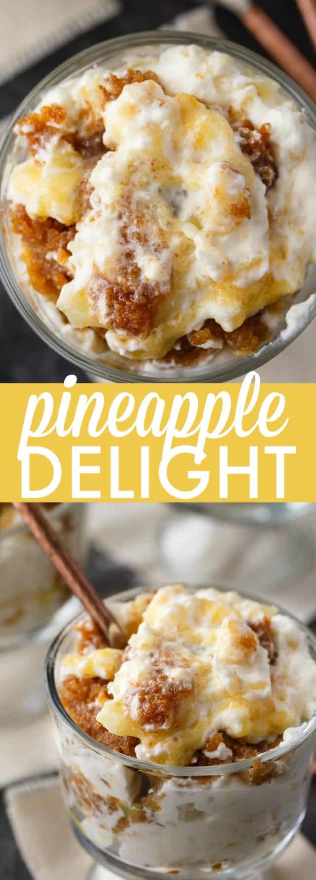 Easy Pineapple Delight Dessert Recipe Simply Stacie