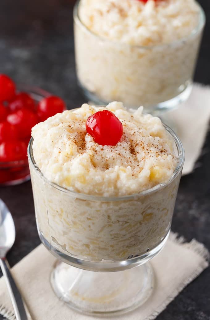 Pineapple Rice Pudding - Sweet and creamy with a hint of yummy pineapple flavor!