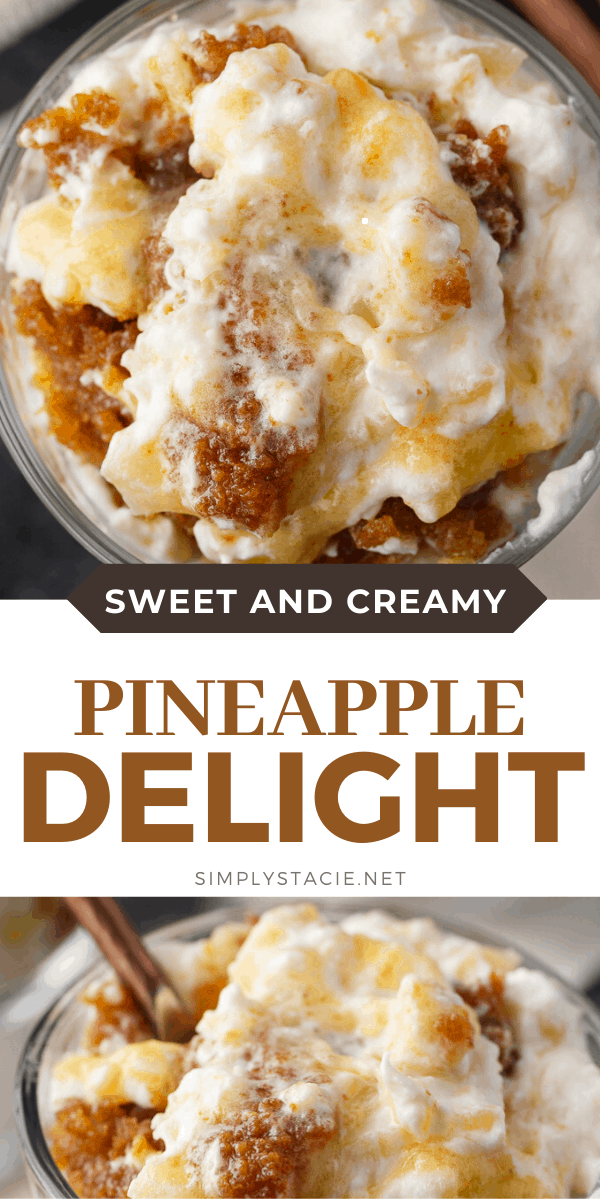Easy Pineapple Delight Dessert Recipe Simply Stacie