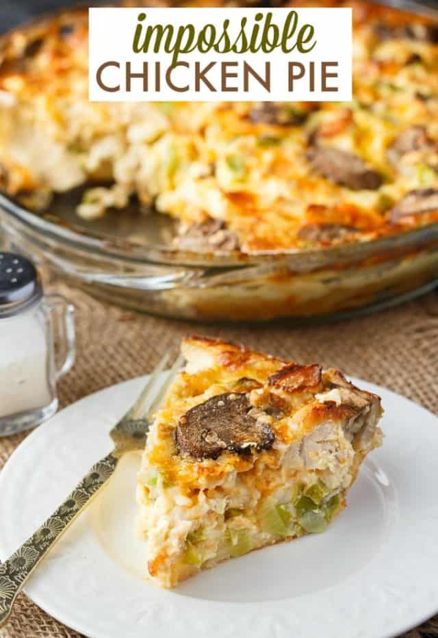 Impossible Chicken Pie - Simply Stacie