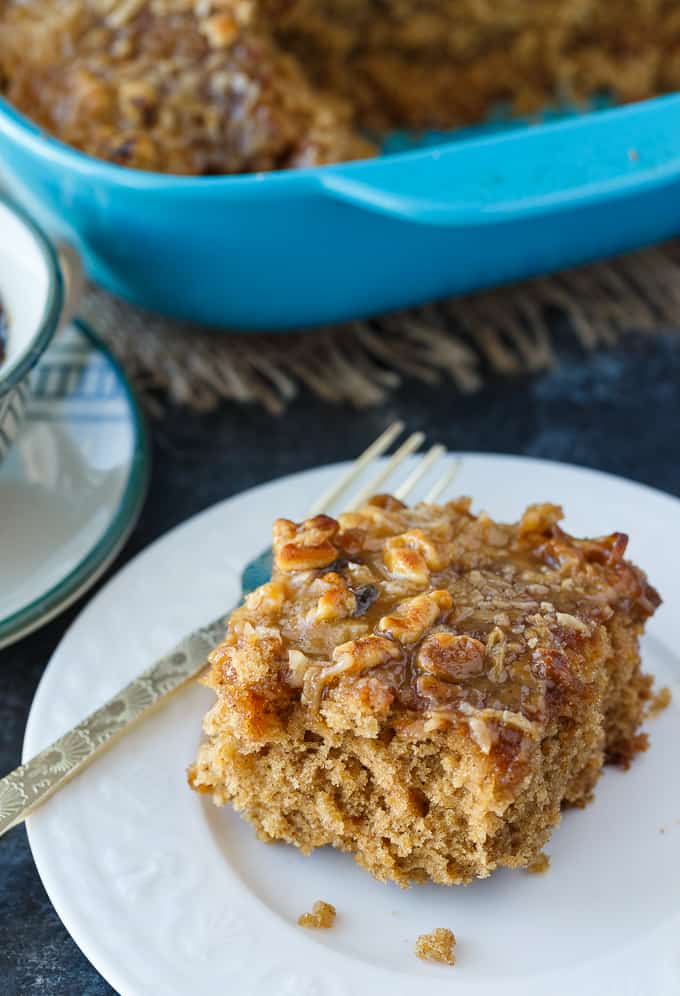 Oatmeal Cake - This incredibly moist vintage cake is covered in a sweet, buttery crunchy topping that is out of this world!