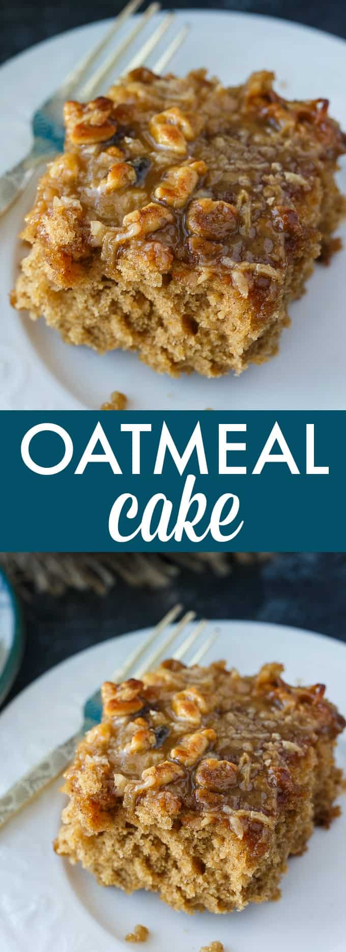 Oatmeal Cake - This incredibly moist vintage cake is covered in a sweet, buttery crunchy topping that is out of this world!
