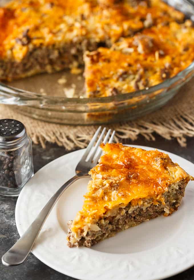 Impossible Cheeseburger Pie - Super easy and delicious! This yummy recipe is full of cheesy beefy flavor that everyone loves.