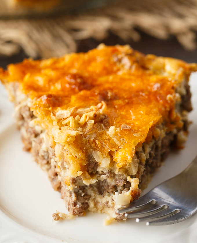 Impossible Cheeseburger Pie - Super easy and delicious! This yummy recipe is full of cheesy beefy flavor that everyone loves.