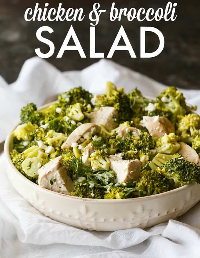 Chicken & Broccoli Salad - A creamy, flavorful dressing envelopes tender broccoli florets, chicken and green onions. This easy salad recipe is a surefire hit!