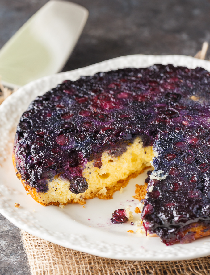 Blueberry Upside Down Cake