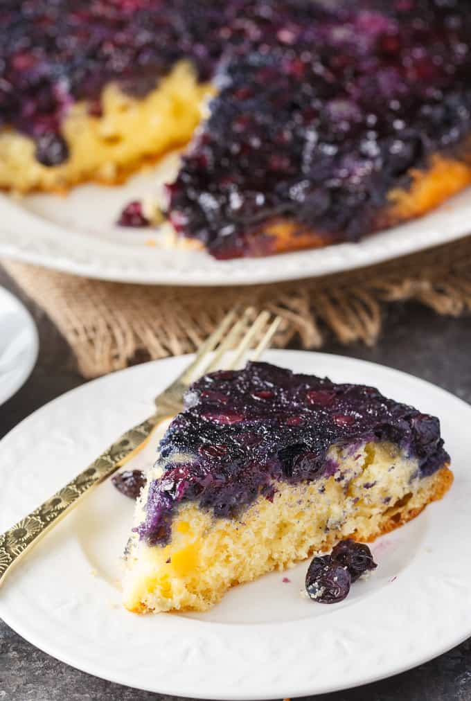 Blueberry Upside Down Cake - Simply Stacie