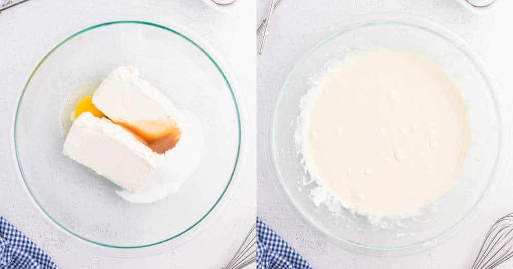 cream cheese in a bowl