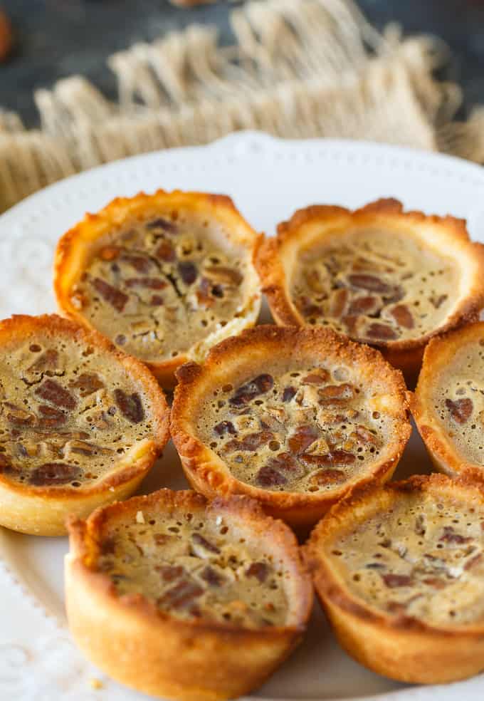 Keto Pecan Butter Tarts - Canada's favorite dessert, but low-carb! Less than 10 ingredients in this rich and sweet tart.