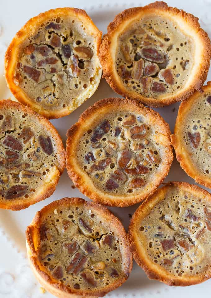 Keto Pecan Butter Tarts - Canada's favorite dessert, but low-carb! Less than 10 ingredients in this rich and sweet tart.