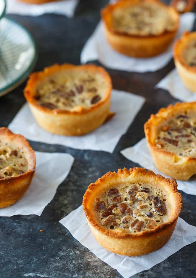 Keto Pecan Butter Tarts - Canada's favorite dessert, but low-carb! Less than 10 ingredients in this rich and sweet tart.