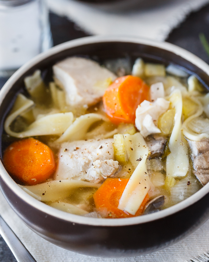 Rosemary Chicken Noodle Soup