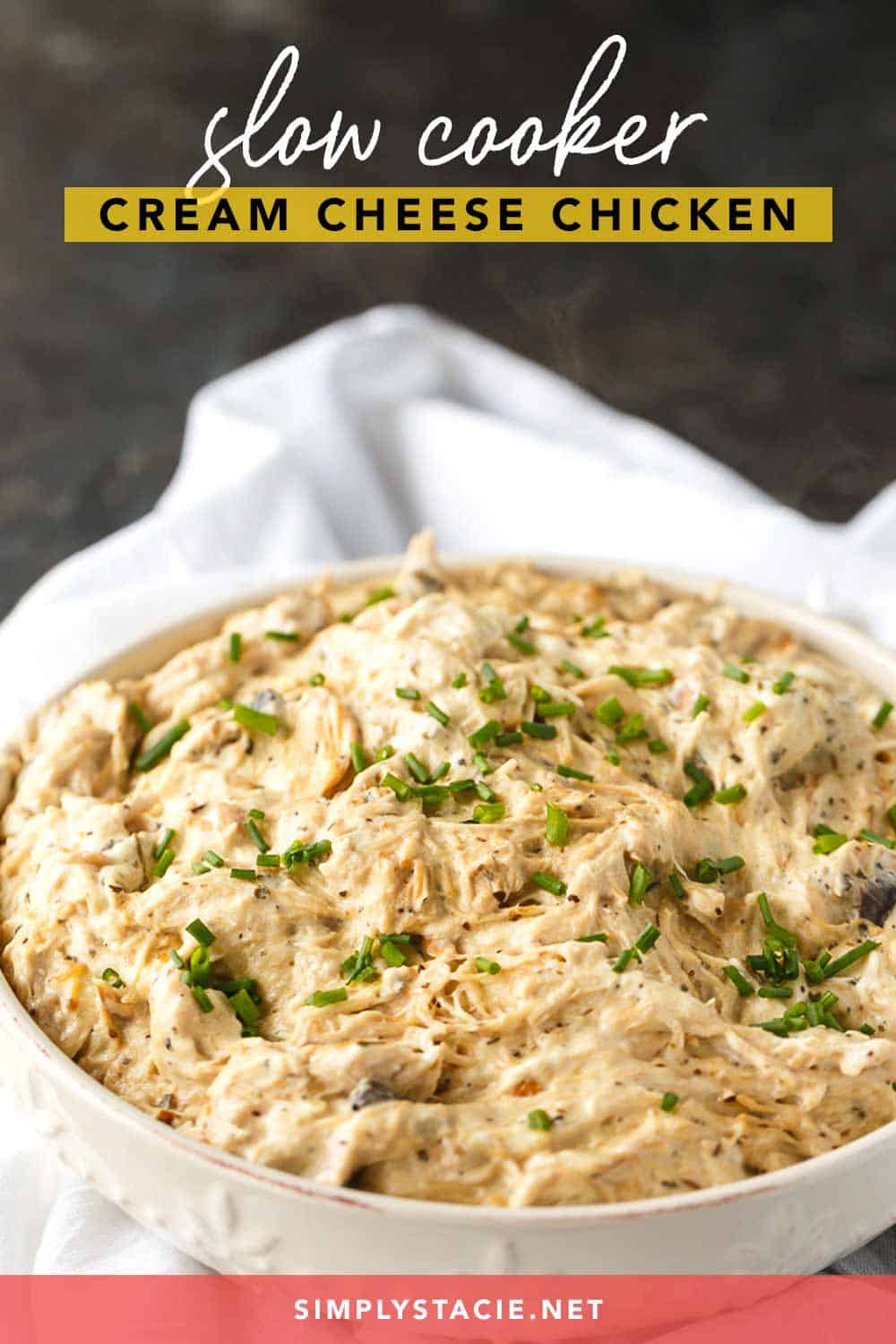 Easy Chicken Crockpot Recipe With Cream Cheese and Cream of Chicken