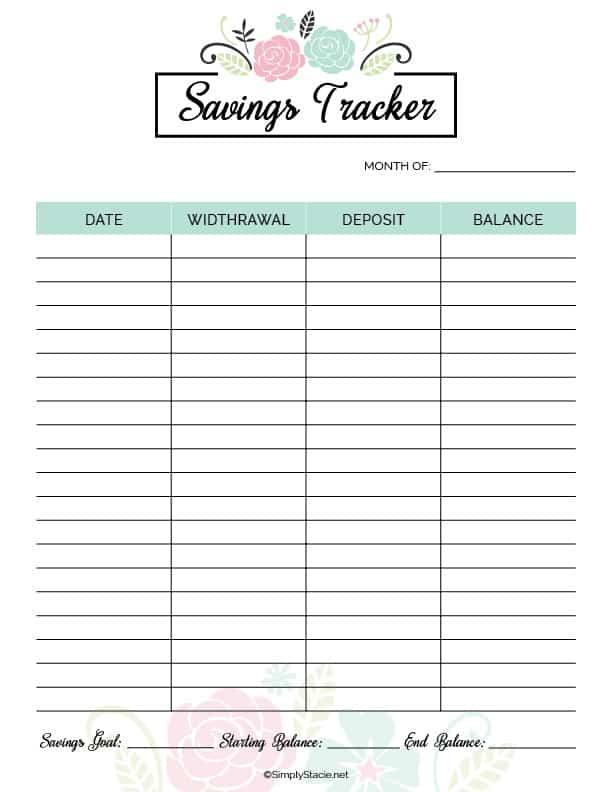 2020 Financial Planner Free Printable - Simply Stacie