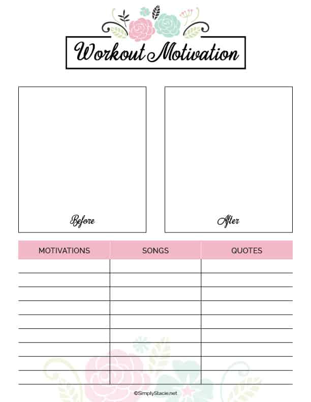 2020 Fitness Planner Free Printable - Organize your health goals for 2020! It includes a monthly meal planner, workout planner, weekly health log and more.