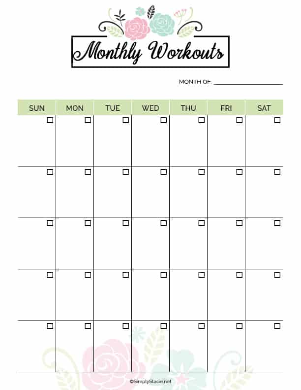 2020 Fitness Planner Free Printable - Organize your health goals for 2020! It includes a monthly meal planner, workout planner, weekly health log and more.